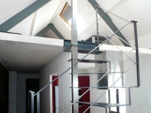 escalier helicoidale steel up. 3